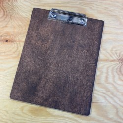 Dřevěná deska s klipem A5